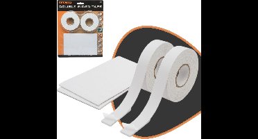 Handy Dubbelzijdig Plakband - Foam Tape - Tape Extra Sterk - Montagetape 130-Delig - Rechthoekige plakkers Dubbelzijdig - BPK