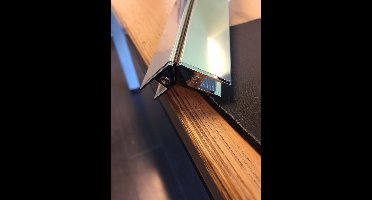 Wiesbaden Set Magneetstrips 8 mm. t.b.v. Swingdeur met Wand - Chroom