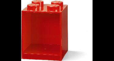 Lego - Wandschap Brick 4 - Polypropyleen - Rood