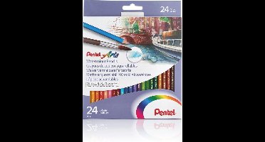 Pentel Aquarel Kleurpotlodenset - 24 Levendige Kleuren