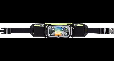 Avento Smartphone Sport Riem - Flip-Up - Zwart/Fluorgeel/Zilver