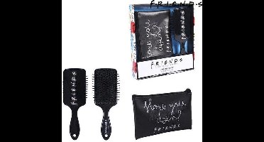 Friends - Gift set Toilettas En Haarborstel Zwart