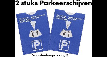 Parkeerschijf - 2 stuks - 11 x 15 cm - Parkeren met parkeerschijf ✅