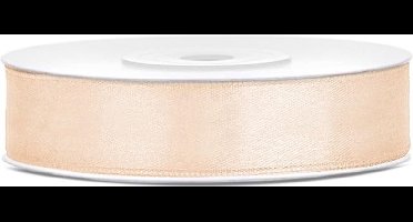 Partydeco - Satijn lint cream 12mm/rol 25m