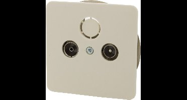 Peha Standaard Radio/TV Wandcontactdoos - Inbouw - Crème