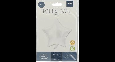 Folat - Folieballon Ster Wit - 48 cm