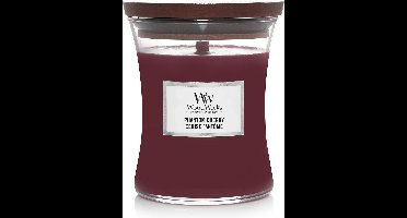 WoodWick Hourglass Medium Geurkaars - Phantom Cherry - 60 branduren