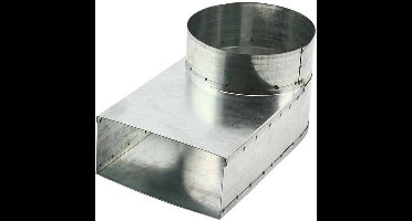 Lepe hoekstuk 220x80 - Ã˜125mm tbv instort kanaal