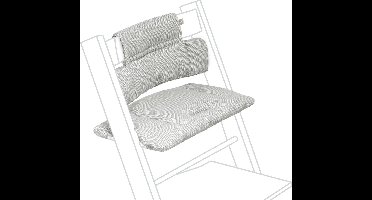 Tripp Trapp Klassiek kussen, Nordic Grey - Combineer met de Tripp Trapp stoelvoor ondersteuning en comfort - Machinewasbaar - Past op alle Tripp Trapp stoelen