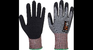 Portwest CT Cut E15 Nitril - Grijs/zwart - M