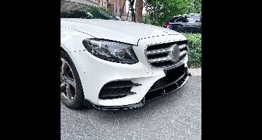 Spoiler Splitter Voor Mercedes E Klasse W213 En C238 Coupe AMG Line glans Zwart