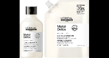 L'Oréal Professionnel - Metal Detox Shampoo 300 ml + Refill Shampoo 500 ml - Voordeelset