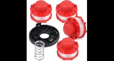 Gazontrimmer draadspoel accessoires - spoel voor grastrimmer - Einhell GE-CT 36/30 Li E Solo - reserveonderdelen - reservedraadspoel - 4 draadspoelen - trimmerafdekking