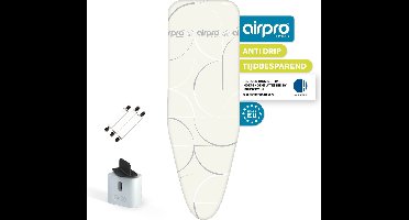 AIRPRO By Widex 6 laagse strijkplankhoes - 50% sneller strijken - Geen water meer onder je strijkplank - maat XL voor een breedte van 44 tot 52 cm en een lengte van 124 tot 129 cm - Incl gratis spanners
