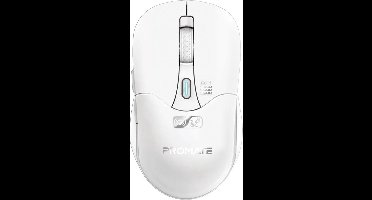 ProMate® PREMIUM - Draadloze Ergonomische Muis - Instelbare 1600DPI - Dual-Mode Connectiviteit - 6 Functionele Knoppen - 500mAh Oplaadbare Batterij - 6 Miljoen Toetsaanslagen - Bluetooth v5.1, 2.4Ghz, Universeel - Laptop, Computer, MacBook, SamoWhite