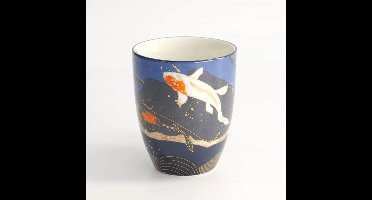 Tokyo Design Studio Goudvis Blauwe Beker in Geschenkdoos - Goldfish