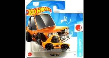 HOT WHEELS MAZDA RX-3 ORANGE 156/250 1:64 HW J-IMPORTS 7/10