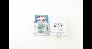 Scrapbooking Eyelet Hartje 10mm 15 stuks Groen Gat 4 mm