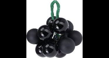 Kerstdecoratie met kerstballen, 12 stuks