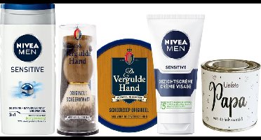 Vergulde Hand Cadeauset Papa & Nivea