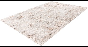 Pierre Cardin Lalee vloerkleed modern trendy hotelsjiek laagpolig karpet vervaagd 80x150 cm Taupe terra