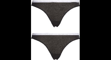 Calvin Klein dames CK ONE Cotton slips (2-pack) - zwart