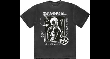 Marvel Deadpool - Merc With A Mouth Max Effort Heren T-shirt - L - Zwart