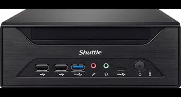 Shuttle Barebone slim XH610 SO-DDR4 black