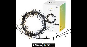 Hombli Slimme Kerstverlichting Buiten & Binnen – LED Kerstversiering – Dimbare kerstboomverlichting – Warm Wit – 20m