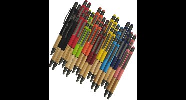 50 Bamboe Stylus Pennen - Random Gekleurd