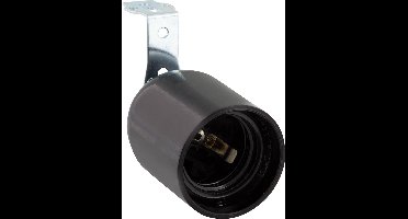Fitting E27 met haakse beugel max 60W zwart