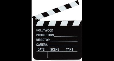 Smiffys - Hollywood Style Clapper Board Kostuum Accessoire - Zwart