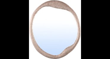 PTMD Spiegel Don - 70x4x70 cm - Fluweel - Beige