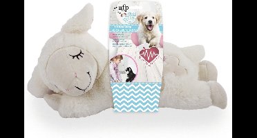 All For Paws Heart Beat Sheep Puppyknuffel - Pluche - Verlatingsangst - Inclusief hartslag
