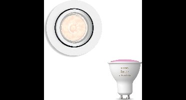 Philips Hue Enneper Inbouwspot (Wit) - Rond - GU10 - Wit en Gekleurd Licht - Hue White and Color Ambiance