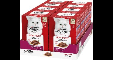 Gourmet Mon Petit Intense - Kattenvoer Natvoer - Vlees - 48 x 50 g