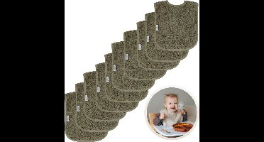 Funnies Slabbetjes 10-Pack Forest - Set van 10 Zachte Slabbertjes - Grote Slabbers - Kwijldoekjes voor Baby’s en Kinderen - Absorberend, Zacht en Makkelijk Wasbaar - Perfect voor Voeden, Kwijlen en Bescherming van Kleding
