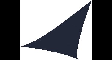 Perel Schaduwdoek, waterdoorlatend, luchtdoorlatend, 5 x 5 x 5 m, 180 g/m², HDPE, driehoek, donkergrijs