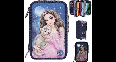 Depesche - TOPModel 3-vaks etui met LED - WOLF