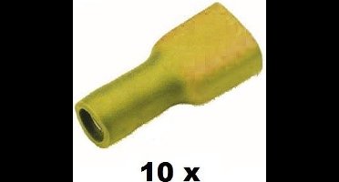 Cimco vlakstekerhuls volgeisoleerd 4-6mm2 6,3X0,8 zak 10