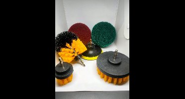 Luxe Boormachine Borstelset - Borstel voor Boormachine - Drill Brush - Boorborstel - 10 Stuks