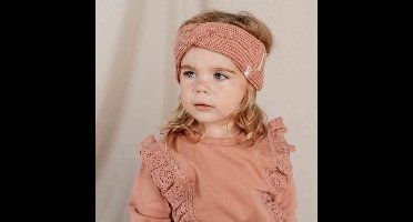 Little Dutch Little Farm Warm Rose - Meisjes - Gebreide haarband - Maat 74/86