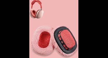 BukkitBow - Oorkussen Set Geschikt voor Apple Airpods Max – Vervangende Koptelefoon Oorkussens / Ear Pads - Memory Foam - Roze