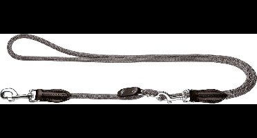 Hunter Variolijn Freestyle Nylon Rond 260x1 cm - Hondenriem - Grijs