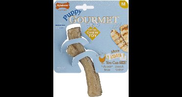 Nylabone Puppy Gourmet Stick - Hondenspeelgoed - Kip Medium