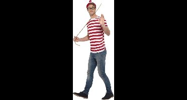 Wheres Wally Kit Red & White with T-Shirt Hat & Glasses