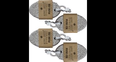 green-goose® Natuurlijke Puimsteen - 4 Stuks - Eeltblok - Duurzaam, Hypoallergeen en Bacteriostatisch - verwijdert dode huidcellen, eelt en likdoorns