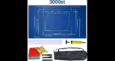 Bovista Puzzelmat - Portapuzzle - Puzzelmap - 500 Stukjes - 1000 Stukjes - 1500 Stukjes - 2000 Stukjes - 3000 Stukjes - Puzzelkoffer - Puzzelbord - Opbergsysteem - Blauw - Inclusief Accessoires