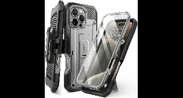 Supcase Geschikt voor Apple iPhone 16 Pro Max - UB Pro Back Cover Hoesje - ZwartSupcase Geschikt voor Apple iPhone 16 Pro Max - UB Pro Back Cover Hoesje - Grijs