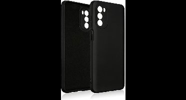 Beline Siliconen hoesje voor Motorola Moto G82 5G zwart/zwart